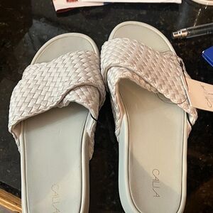 Calia  grey  Slide Sandals